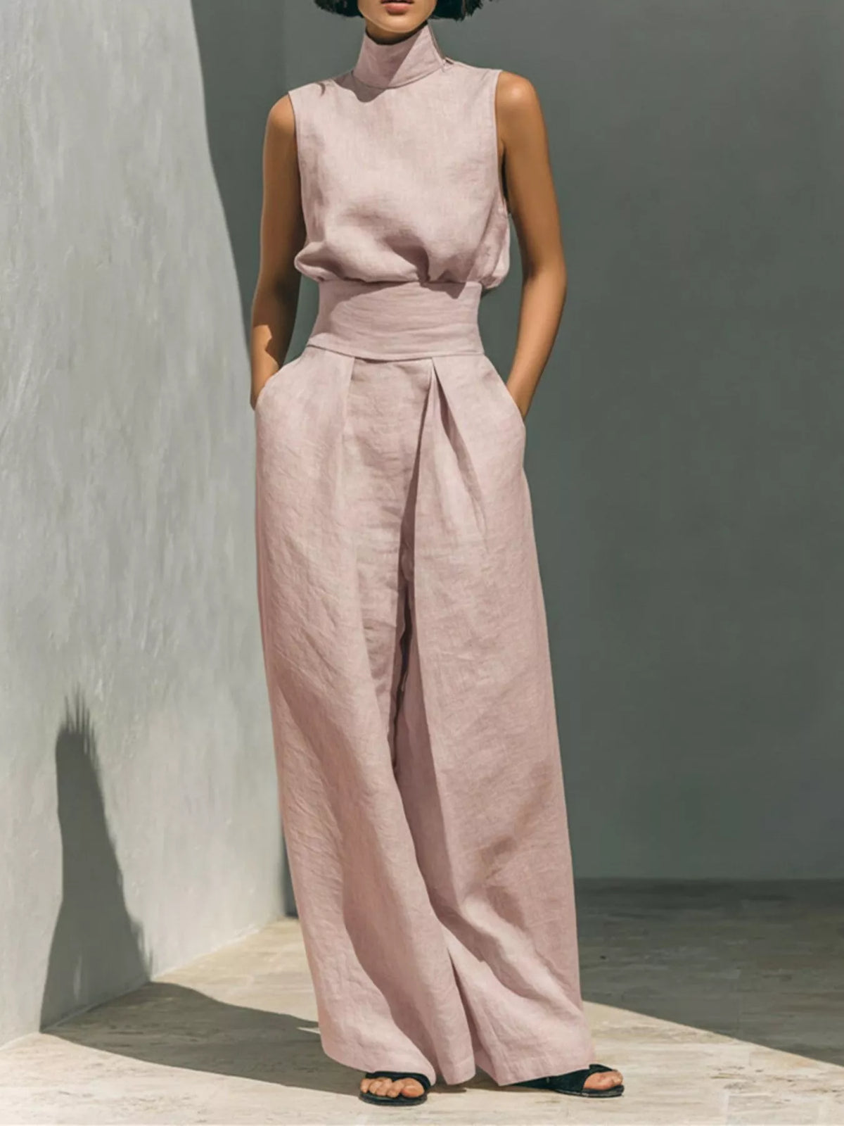 Turtleneck set back view