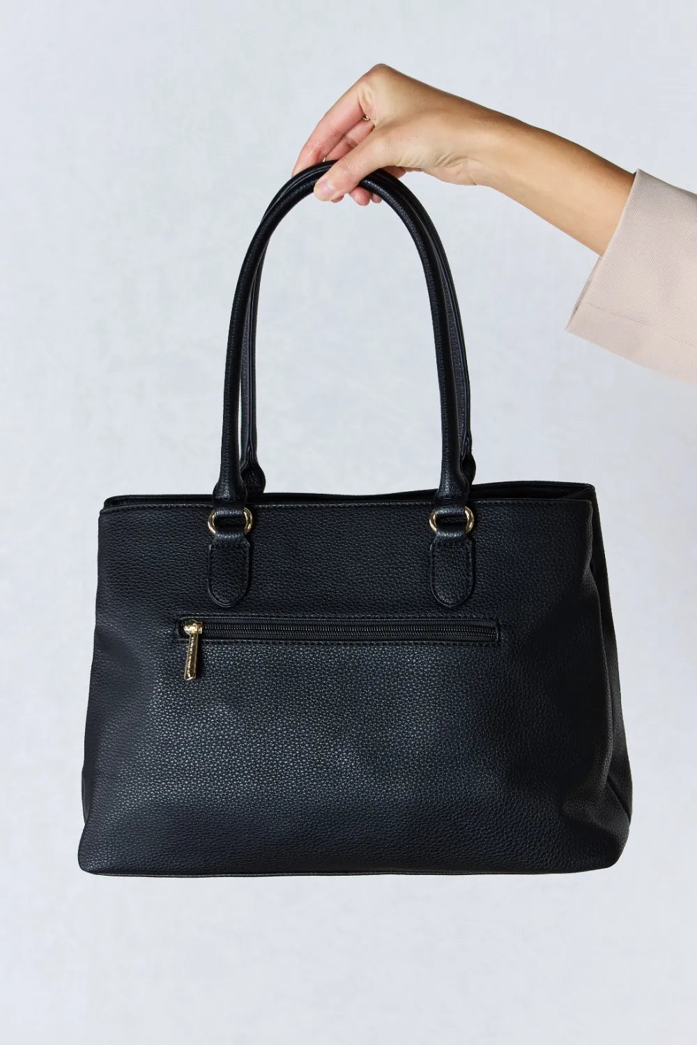 David Jones Structured Leather Handbag - Fashorio