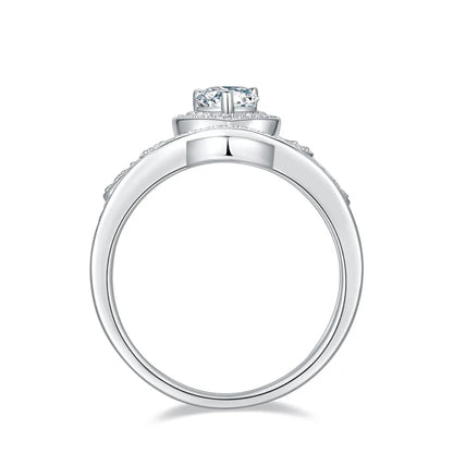 1 Carat Moissanite 925 Sterling Silver Ring - Fashorio