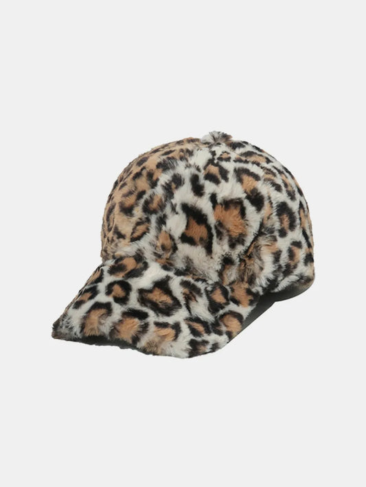 Fuzzy Acrylic Baseball Cap Khaki One Size - Fashorio