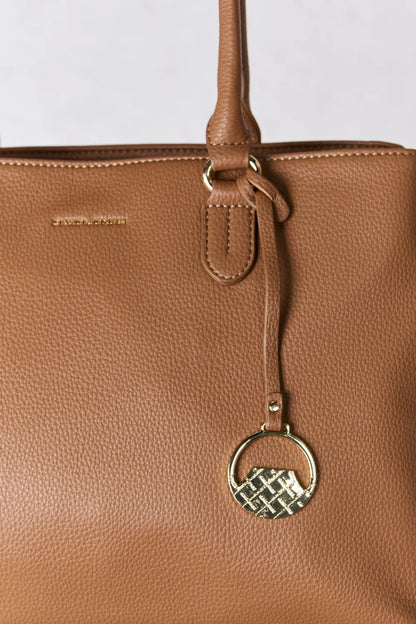 David Jones Structured Leather Handbag - Fashorio