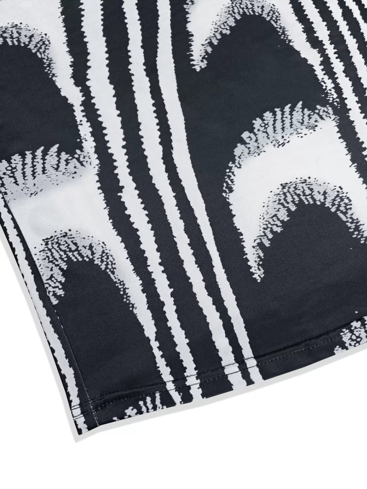black abstract print bodycon maxi dress back detail
