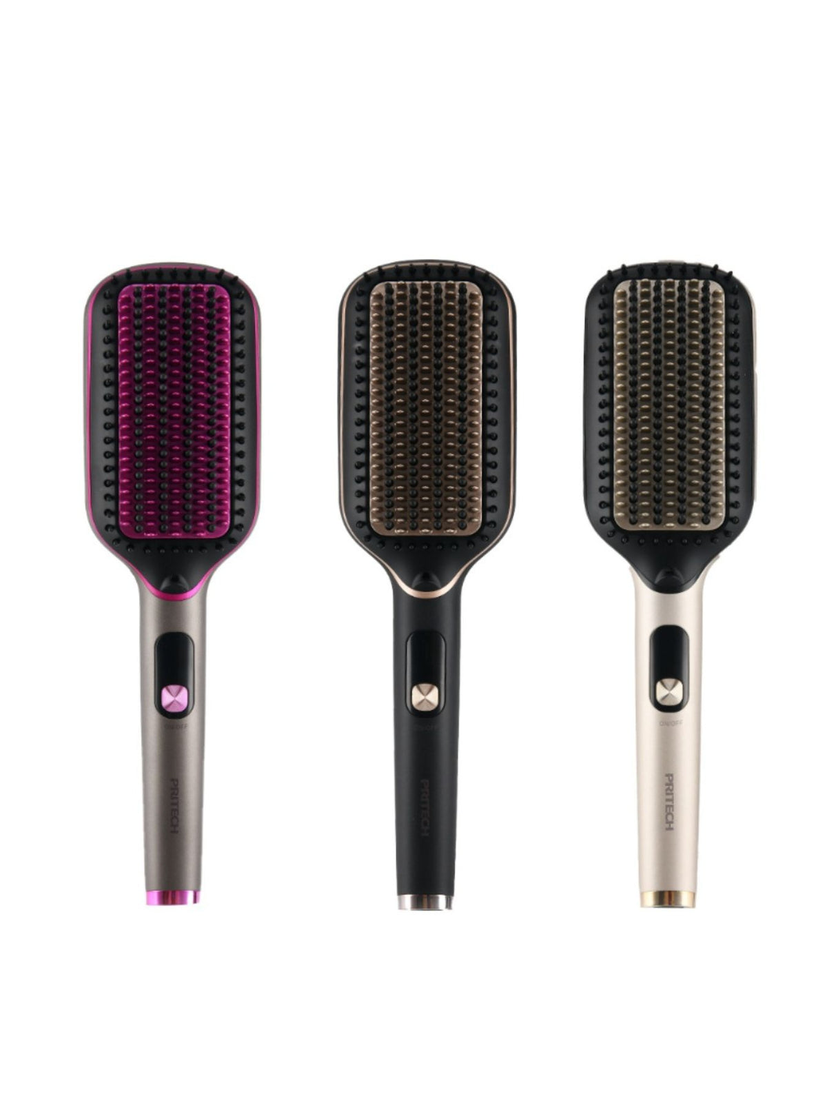 Black gold fast heating straightening comb front view