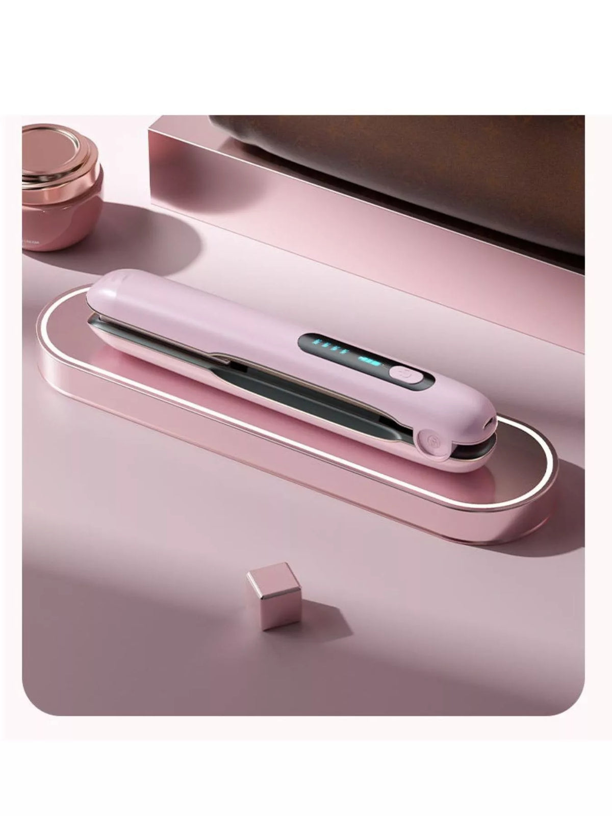 Straightener smoothing hair