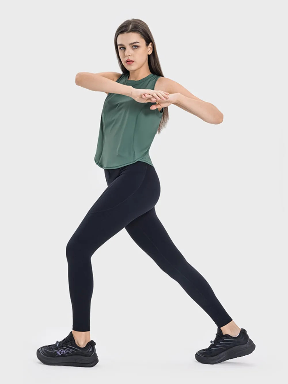 Round Neck Active Tank view 9