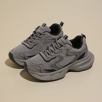 Striped Platform Athletica Dark Gray - Fashorio