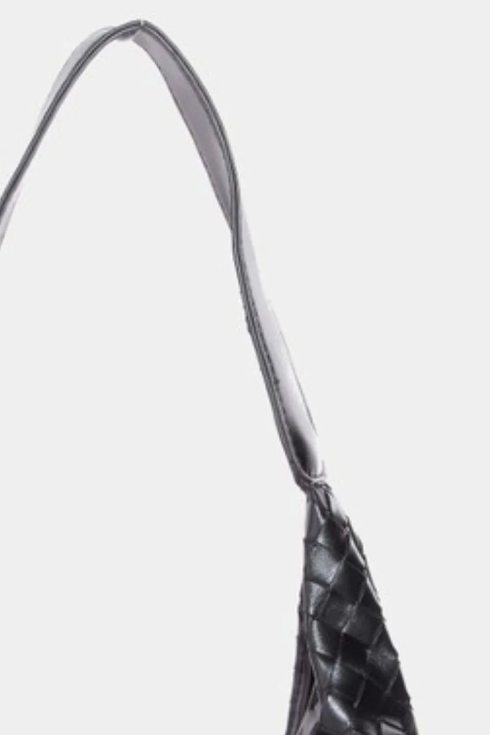 Fame Accessories Bags BK / One Size Fame Woven Faux Leather Tote Bag