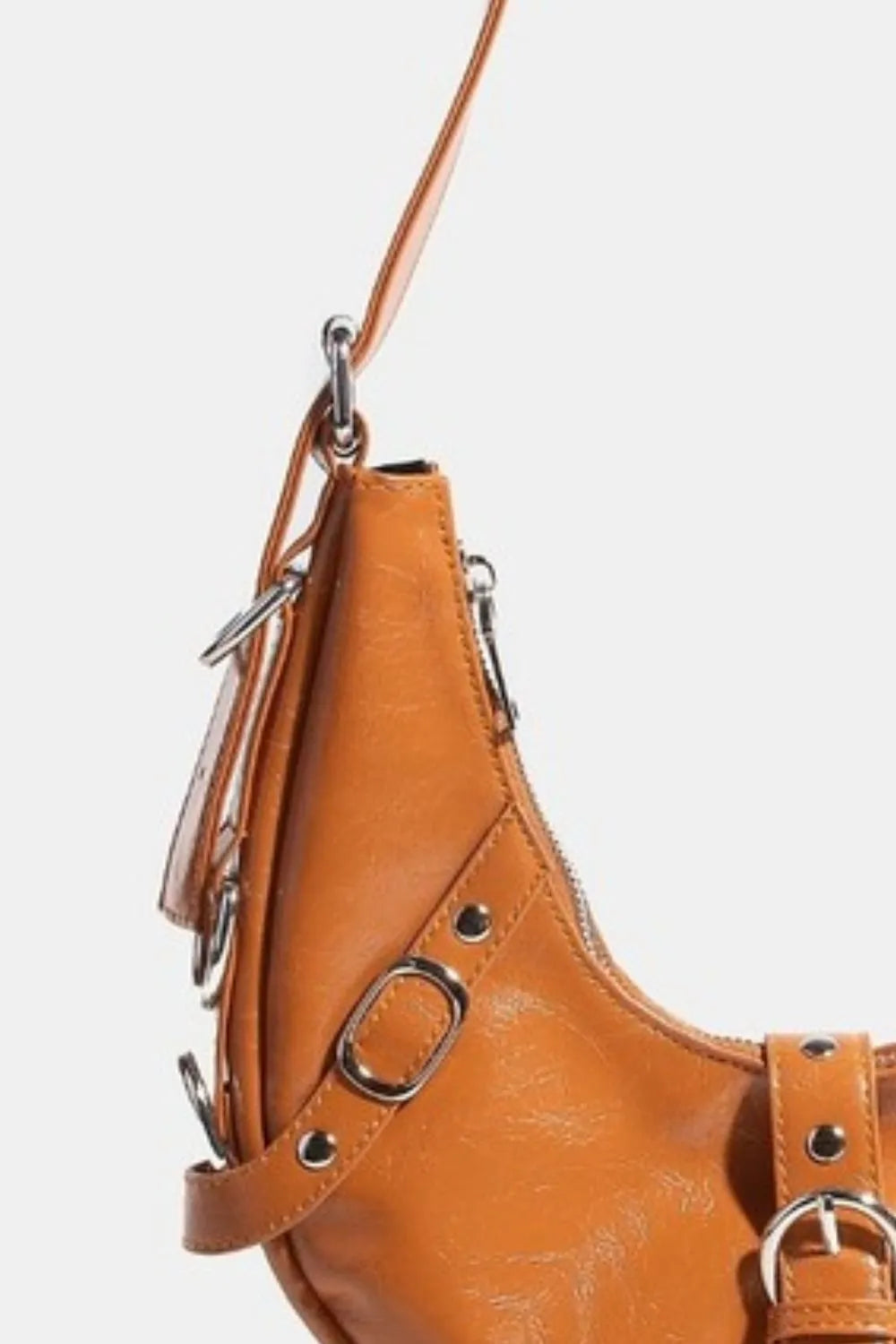 Fame Accessories Bags BR / One Size Fame Multi Belt Strap Accent Shoulder Bag