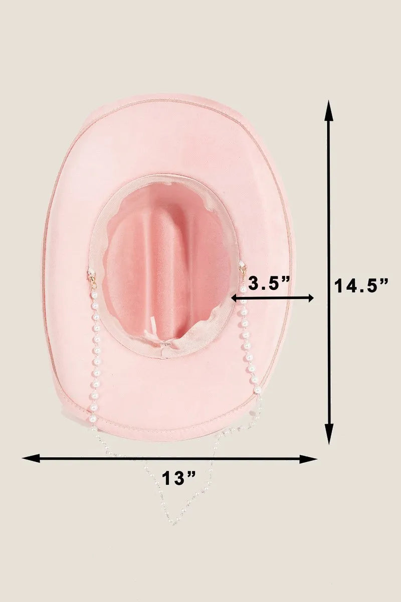 Fame Accessories Fame Ornate Band Cowboy Hat