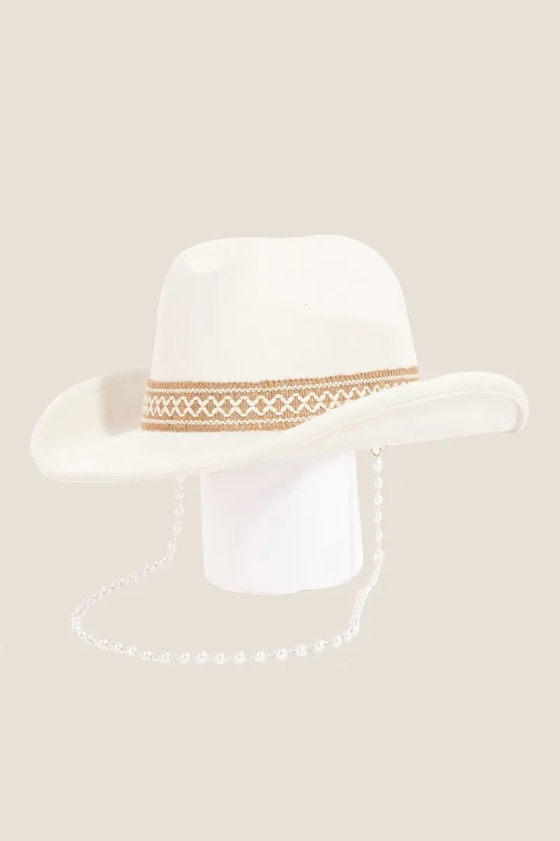 Fame Accessories Iv / One Size Fame Ornate Band Cowboy Hat