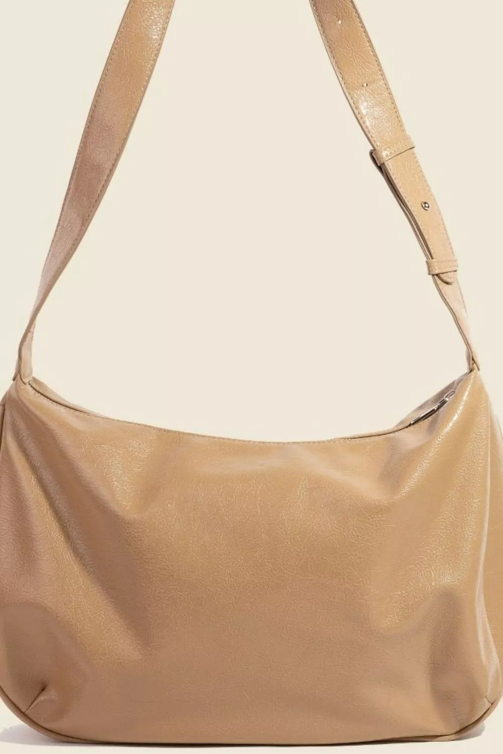 Fame Accessories KA / One Size Fame Faux Leather Hobo Crescent Shoulder Bag