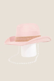 Fame Accessories Pk / One Size Fame Ornate Band Cowboy Hat