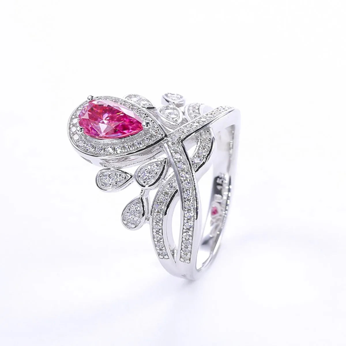 Fashorio 1 Carat Moissanite 925 Sterling Silver Ring