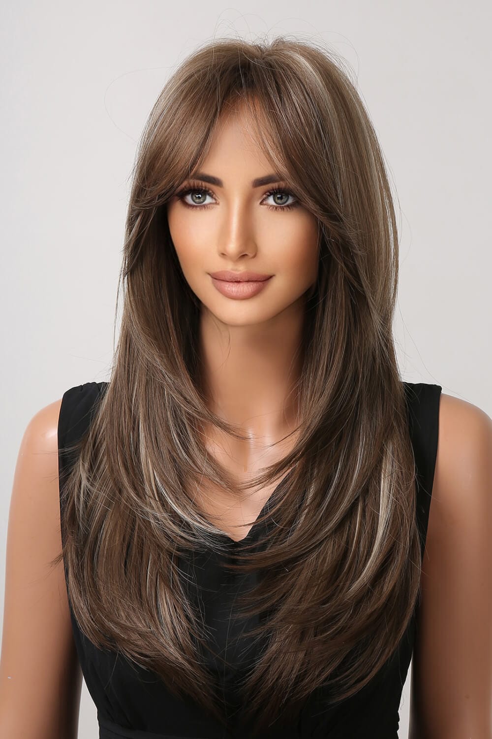 Fashorio 13*1" Full-Machine Wigs Synthetic Long Straight 22"