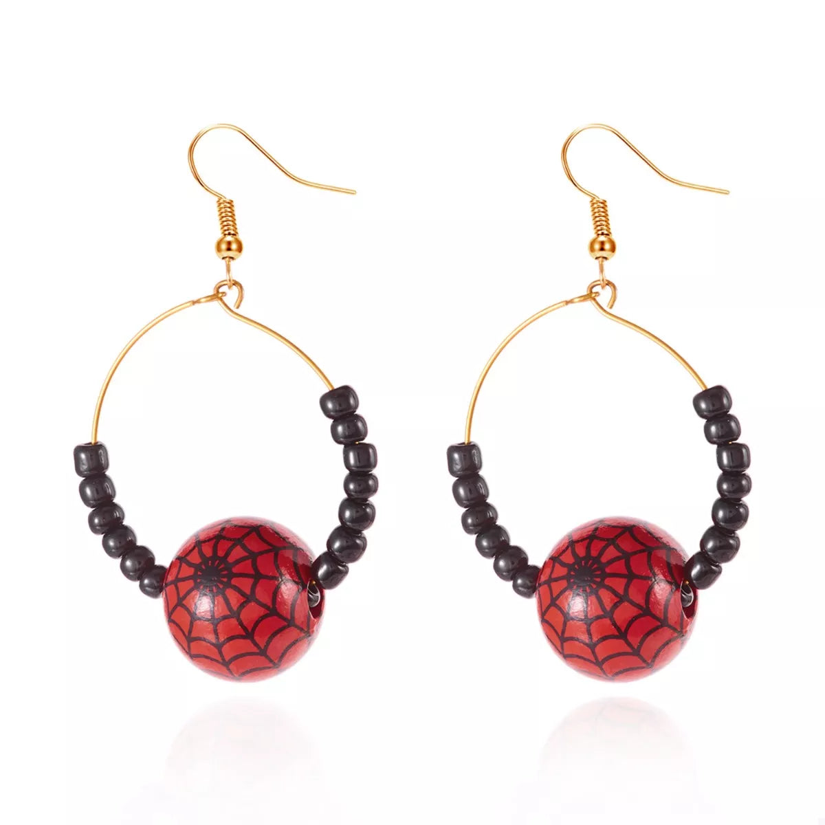 Fashorio 18K Gold-Plated Halloween Bead Earrings