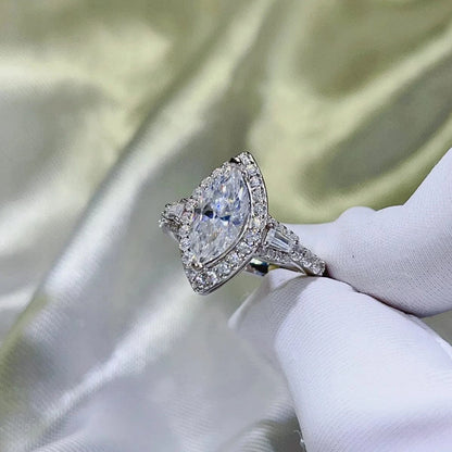 2 Carat Moissanite 925 Sterling Silver Ring - Fashorio