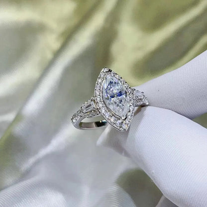 2 Carat Moissanite 925 Sterling Silver Ring - Fashorio