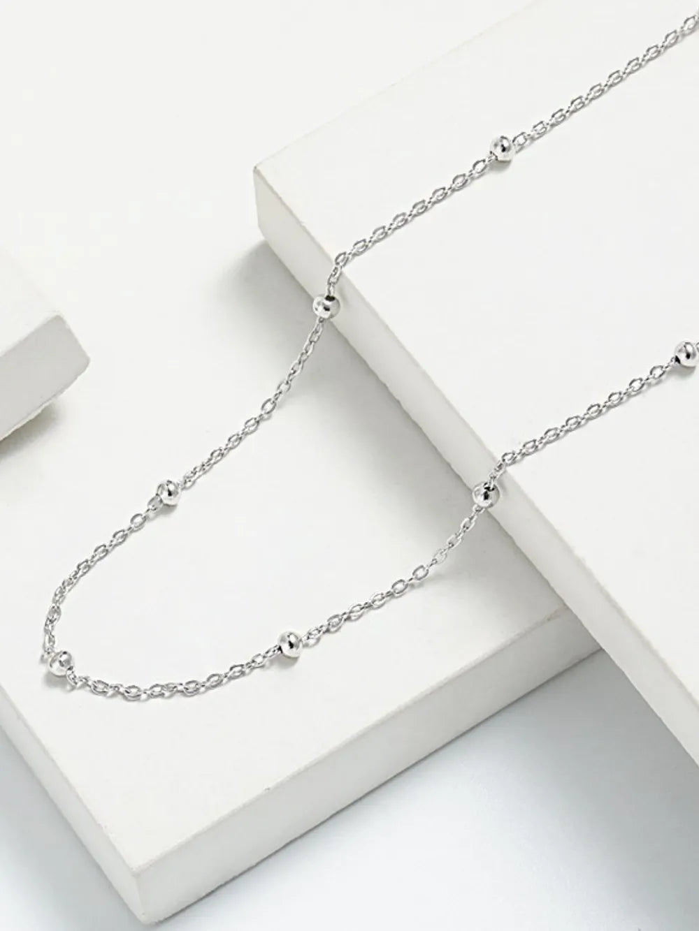 Fashorio 925 Sterling Silver Beaded Necklace