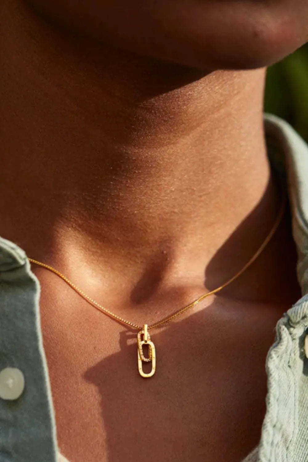 Fashorio 925 Sterling Silver Inland Zircon Necklace