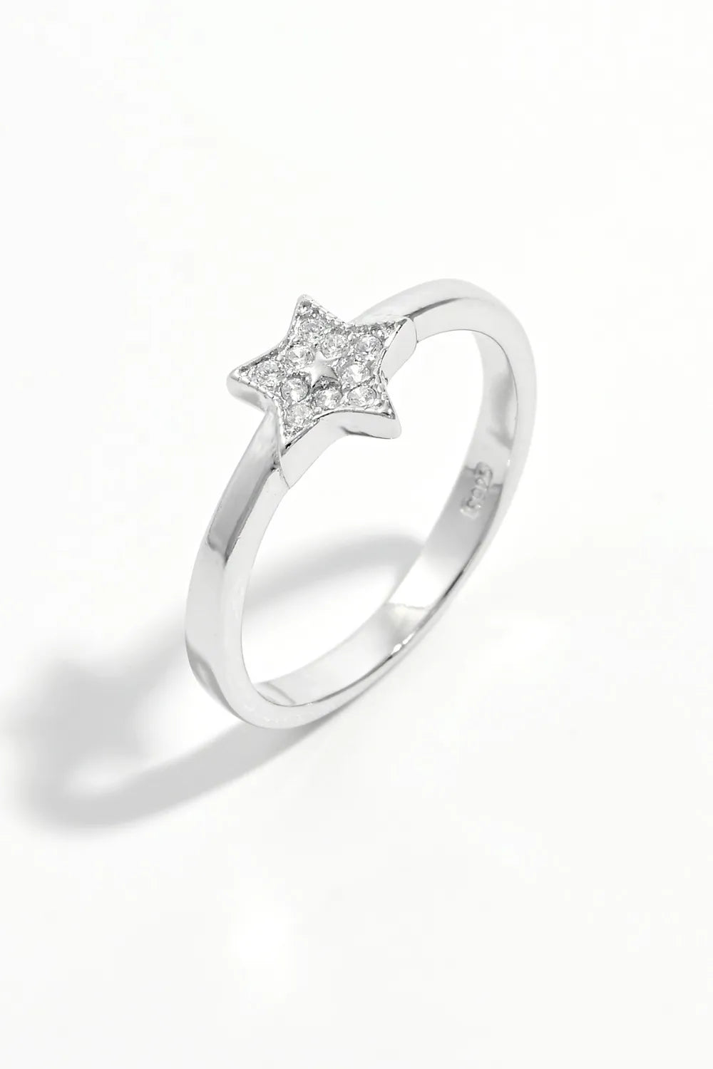 Fashorio 925 Sterling Silver Inland Zircon Star Ring