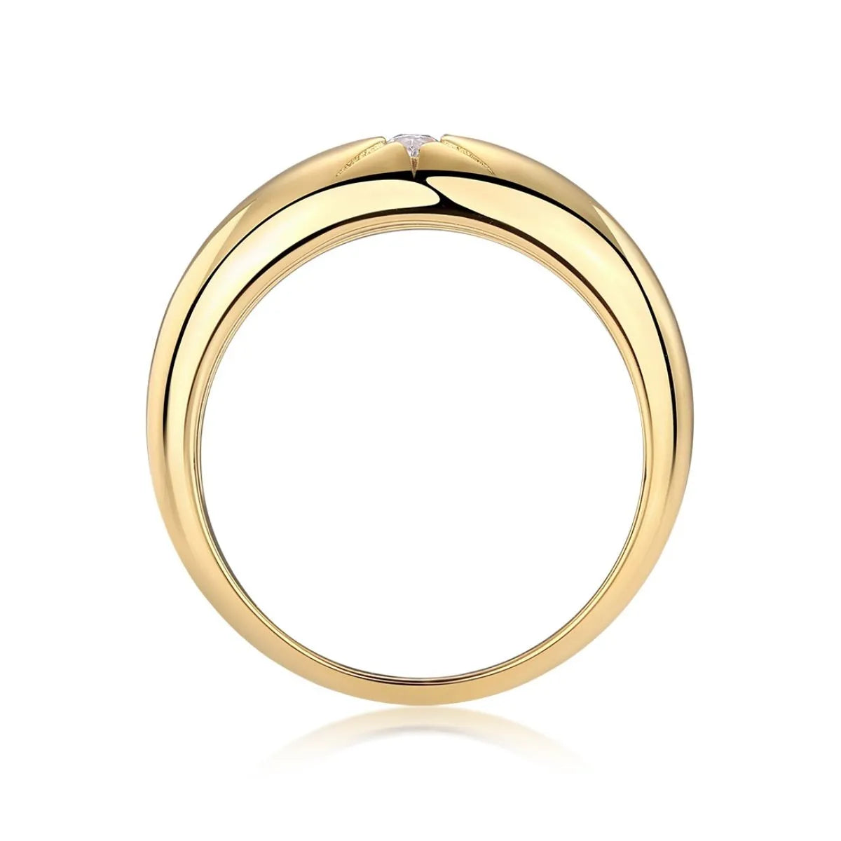 Fashorio 925 Sterling Silver Moissanite Ring