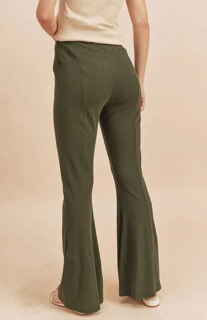Aemi + Co High Waist Flare Pants - Fashorio