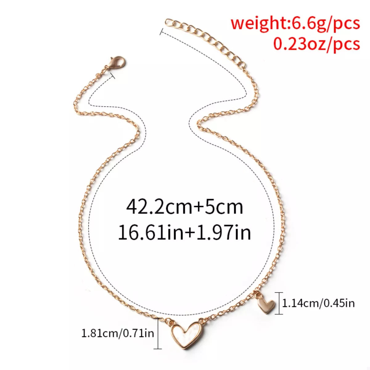 Fashorio Alloy Heart Pendant Necklace