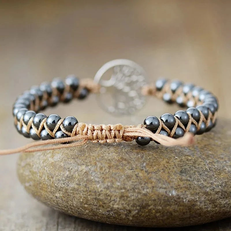 Fashorio Alloy Natural Stone Braided Bracelet