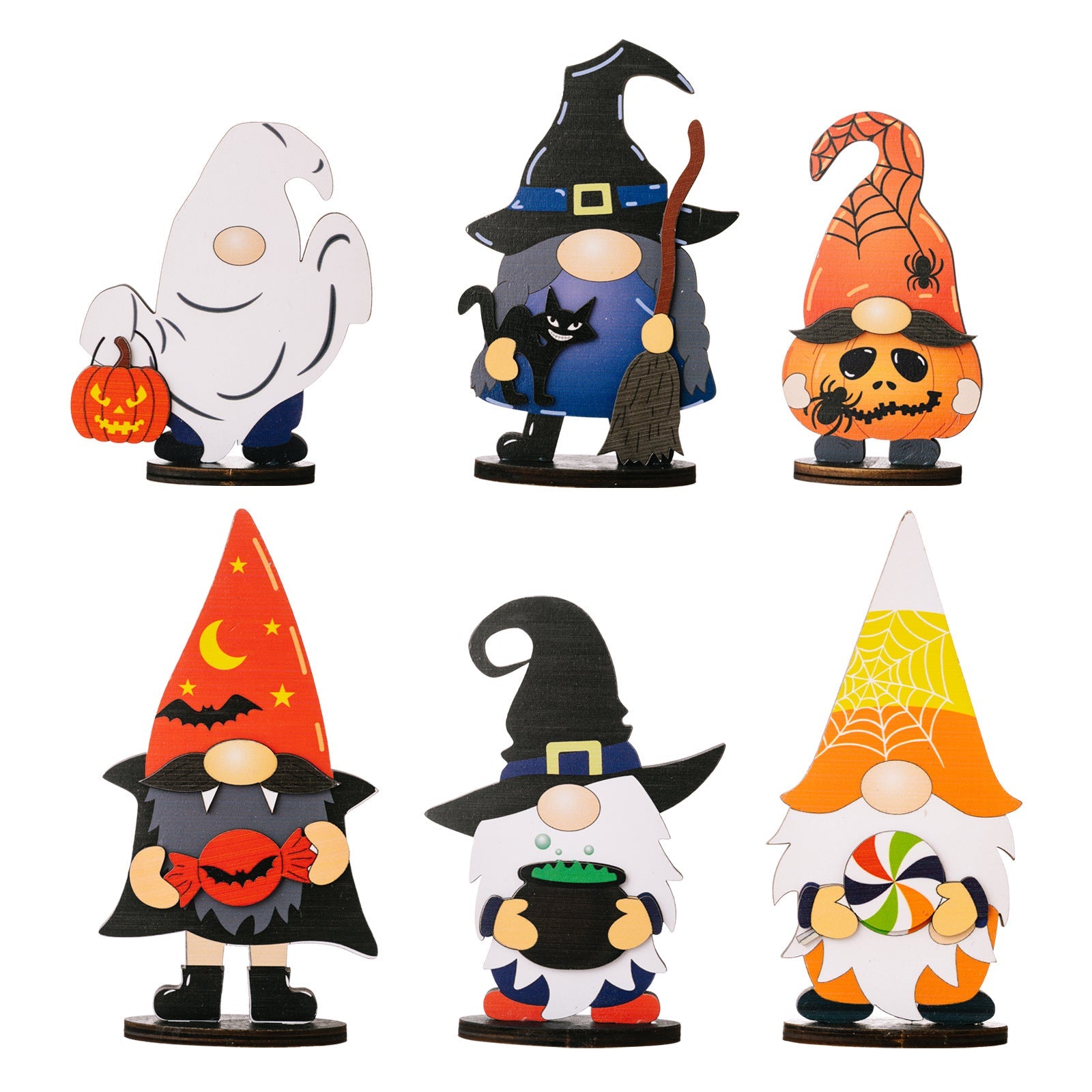 Fashorio Assorted 2-Piece Halloween Element Ornaments