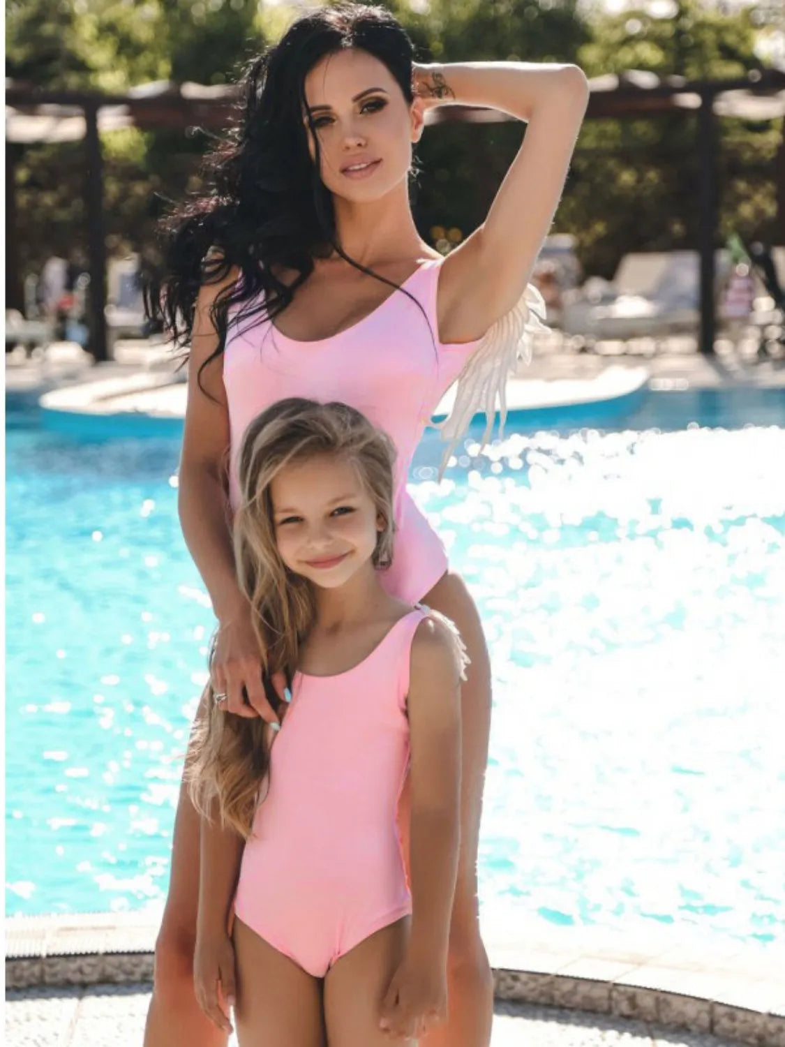 Fashorio Backless Wide Strap Parent-Child Swimwear