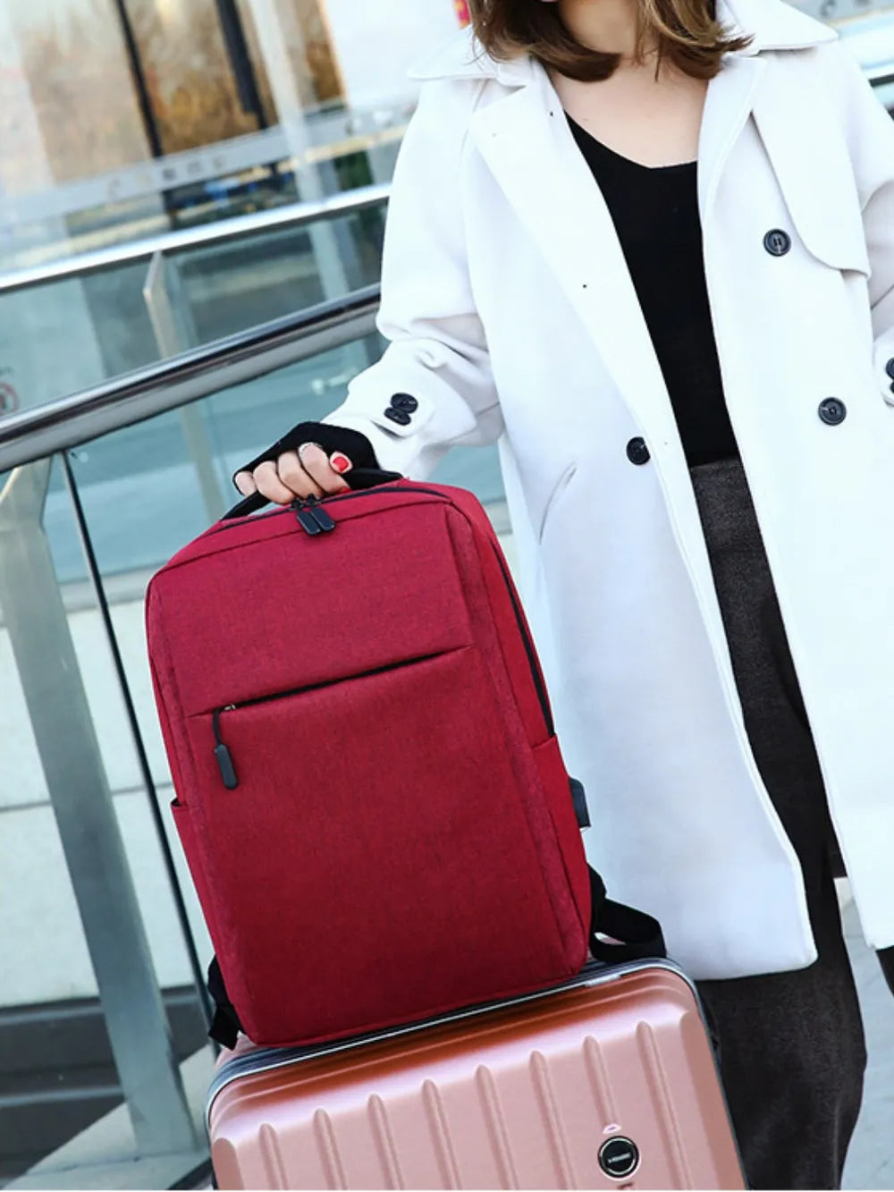 Fashorio Bags Adjustable Straps Oxford Cloth Backpack Bag