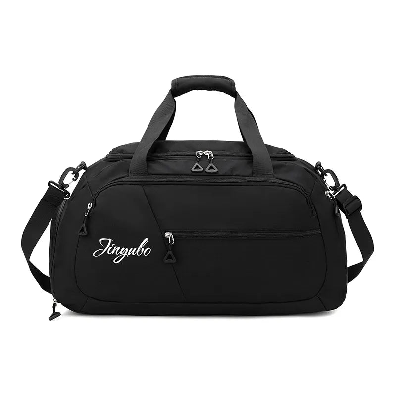 Fashorio Bags Black / One Size Contrast Nylon Travel Bag