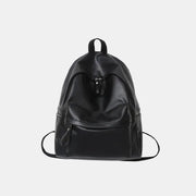 Fashorio Bags Black / One Size PU Leather Zip Backpack Bag