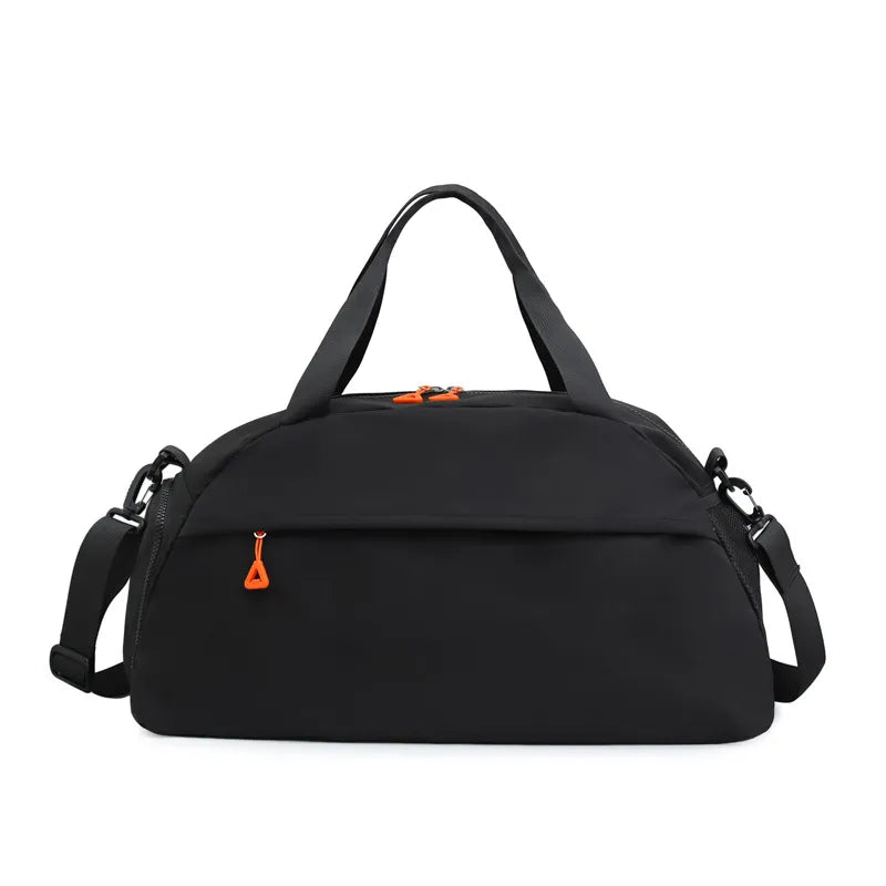 Fashorio Bags Black/Orange / One Size Nylon Solid Travel Bag