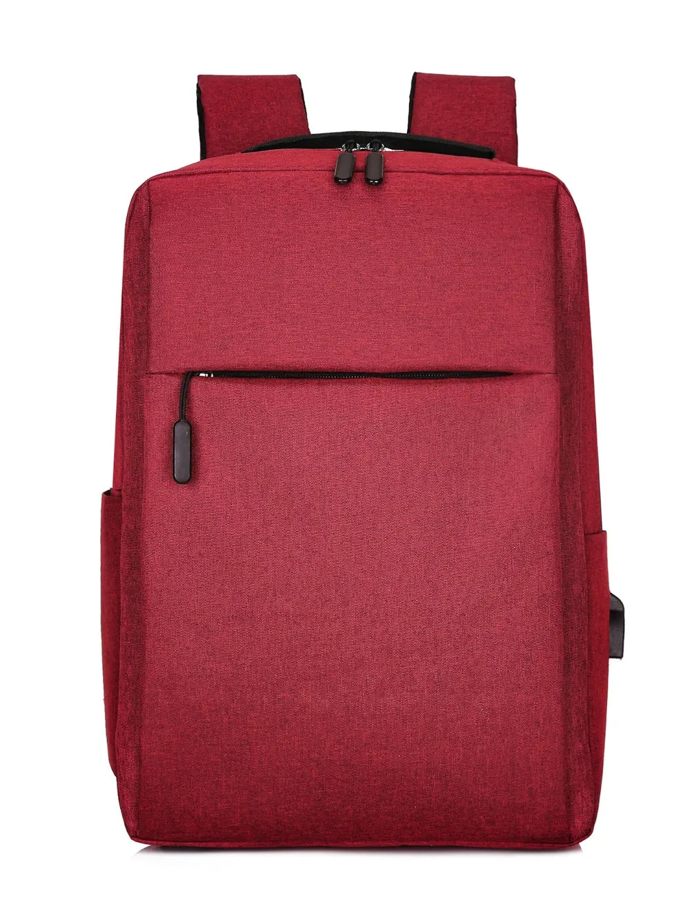 Fashorio Bags Burgundy / One Size Adjustable Straps Oxford Cloth Backpack Bag