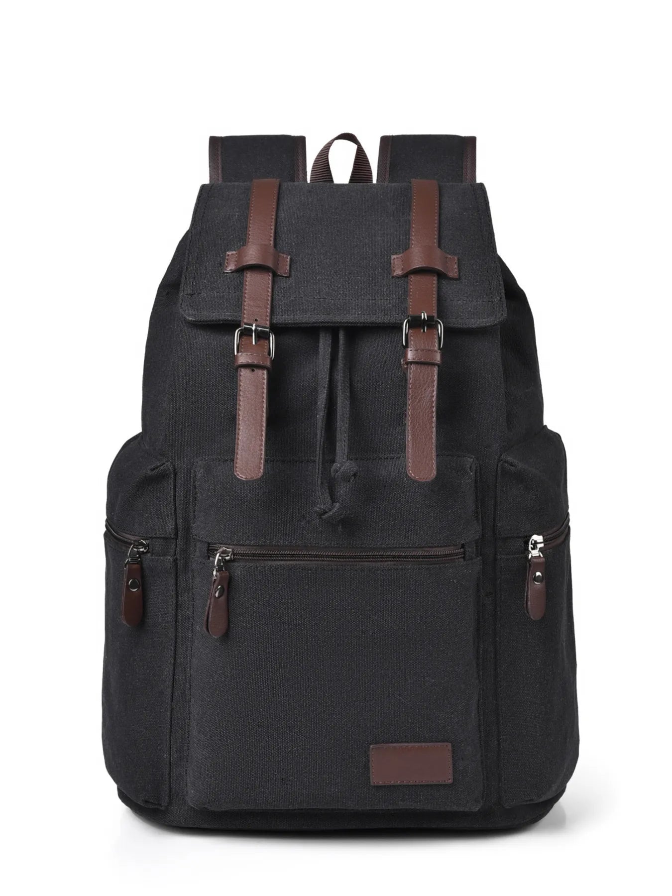 Fashorio Bags Canvas Backpack Bag with Buckle Straps