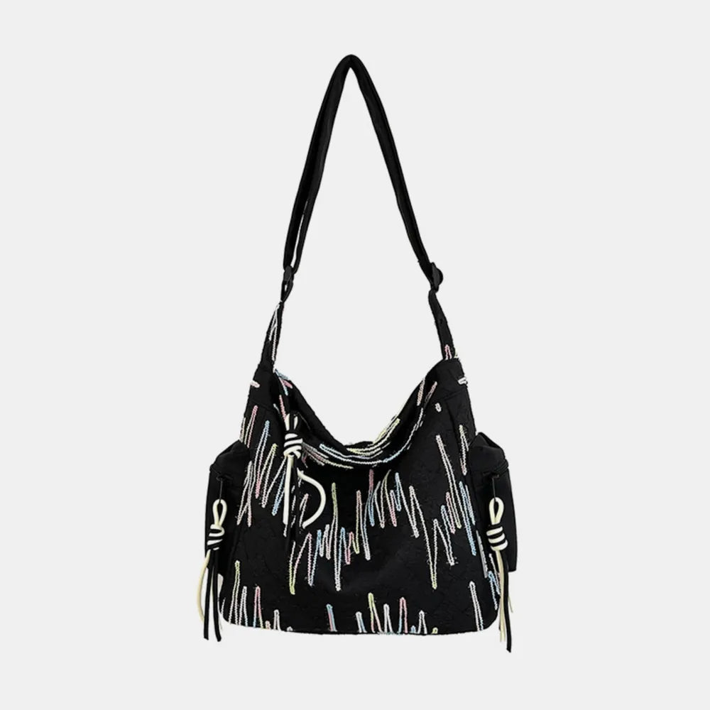 Fashorio Bags Contrast Texture Shoulder Bag