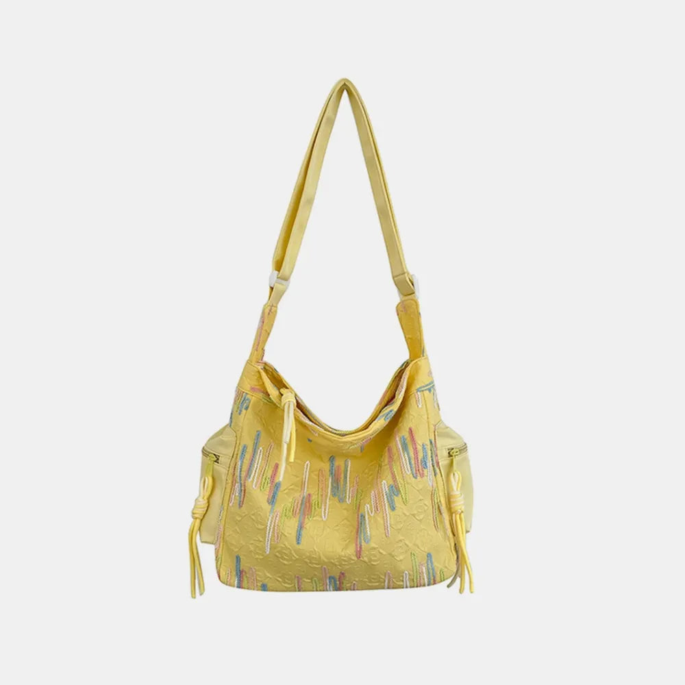 Fashorio Bags Contrast Texture Shoulder Bag