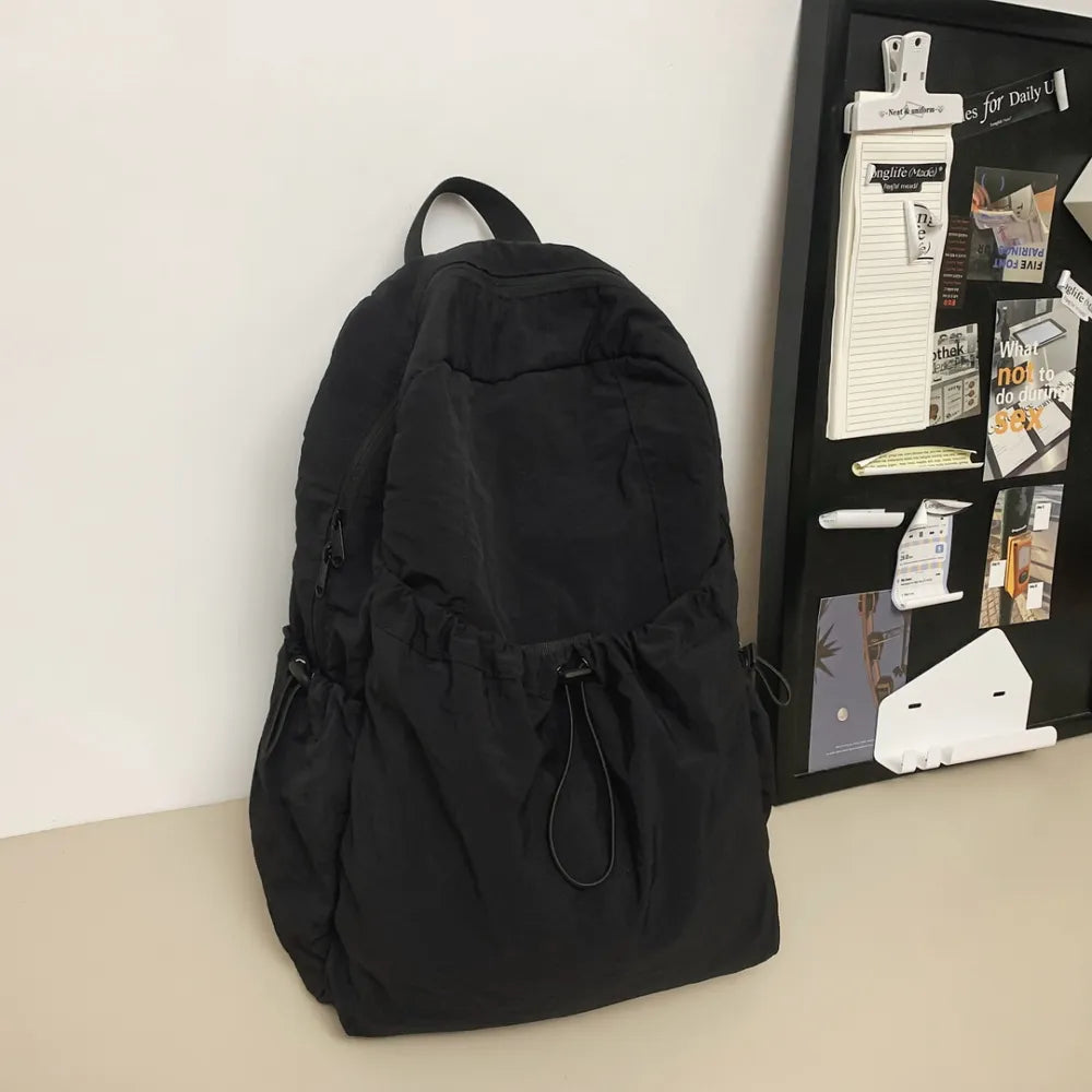 Fashorio Bags Drawstring Nylon Backpack Bag