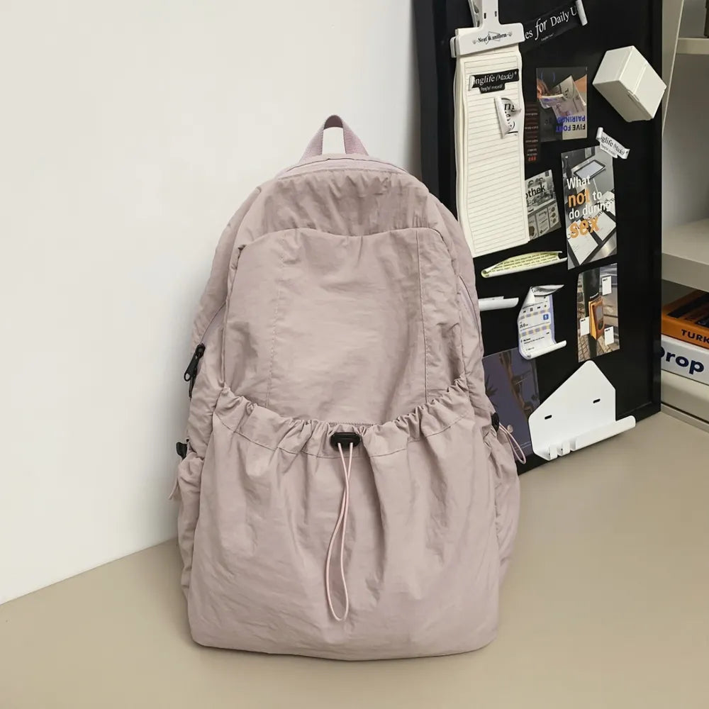 Fashorio Bags Drawstring Nylon Backpack Bag