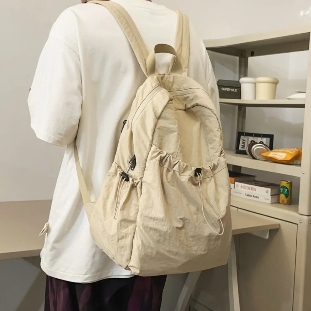 Fashorio Bags Drawstring Nylon Backpack Bag