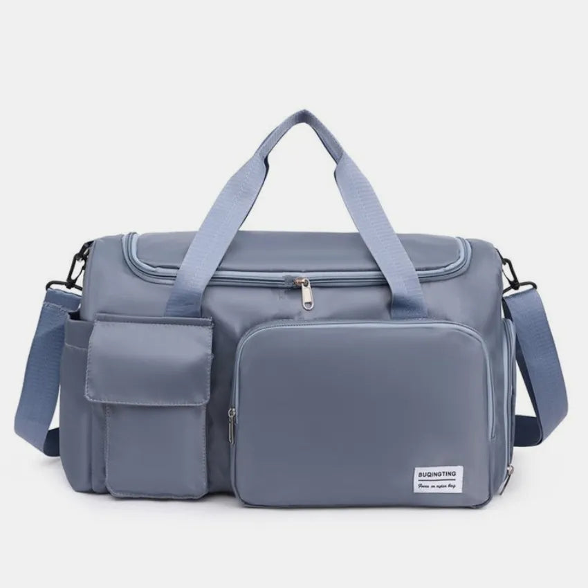 Fashorio Bags Dusty Blue / One Size Oxford Cloth Detachable Strap Travel Bag