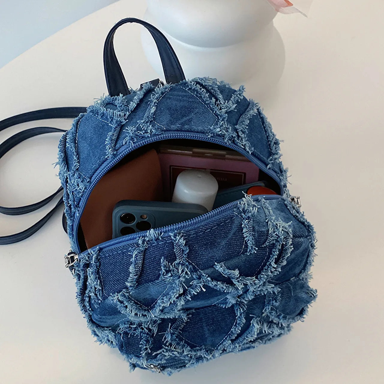 Fashorio Bags Fringe Edge Mini Backpack Bag