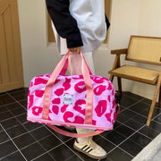 Fashorio Bags Hot Pink / One Size Oxford Cloth Printed Travel Bag