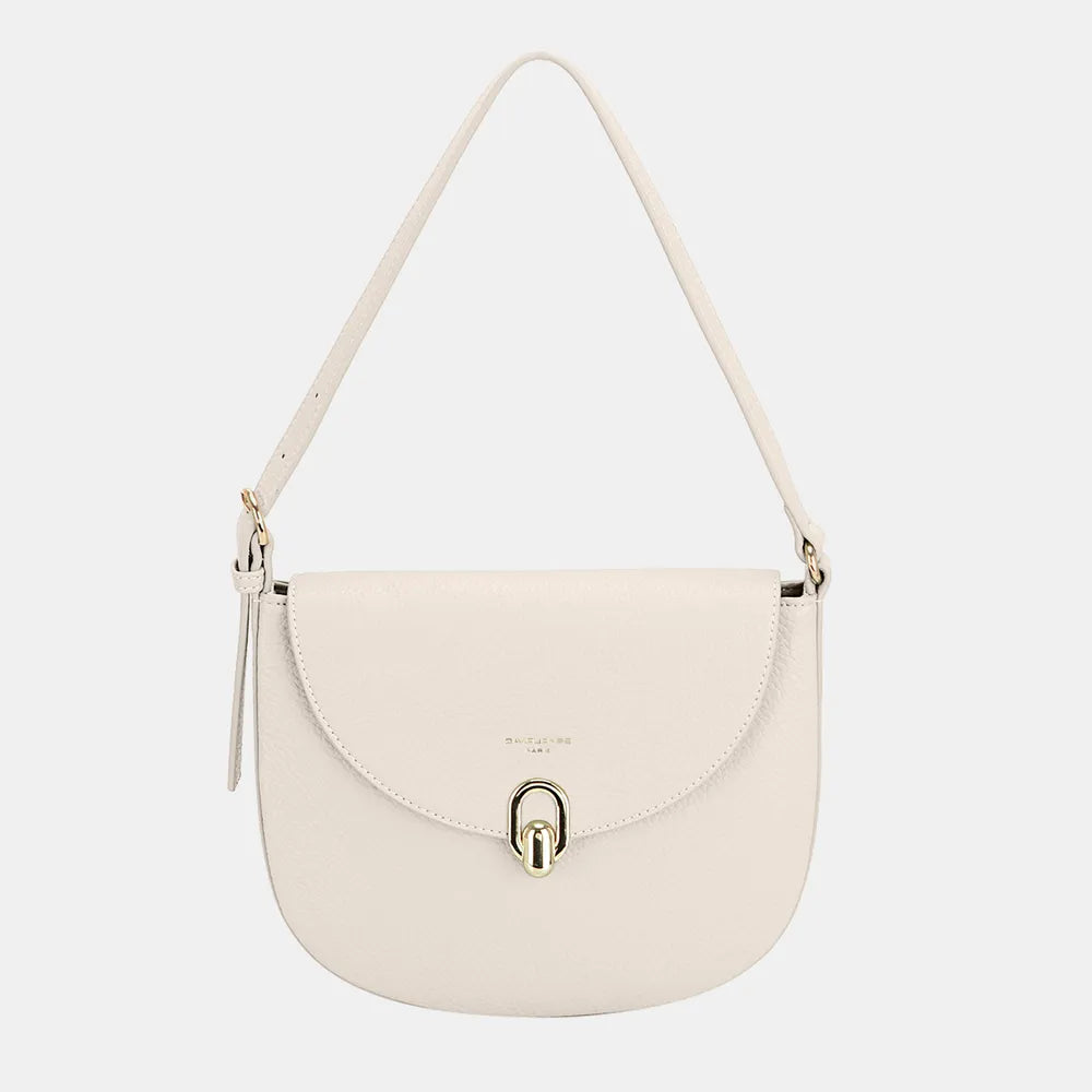 Fashorio Bags Ivory / One Size David Jones Metal Buckle Shoulder Bag