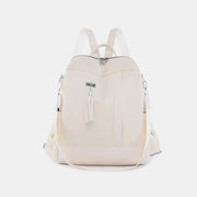 Fashorio Bags Ivory / One Size Tassel Oxford Cloth Backpack Bag