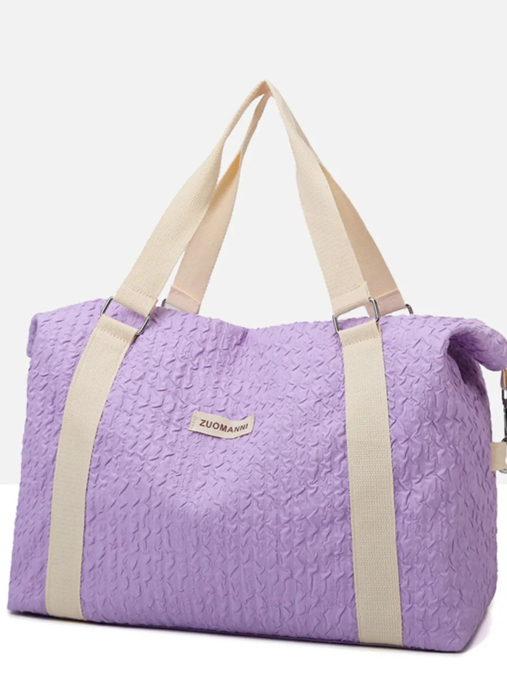 Fashorio Bags Lavender / One Size Texture Oxford Cloth Travel Bag