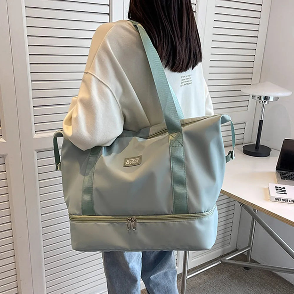 Fashorio Bags Multi Pocket Nylon Travel Bag