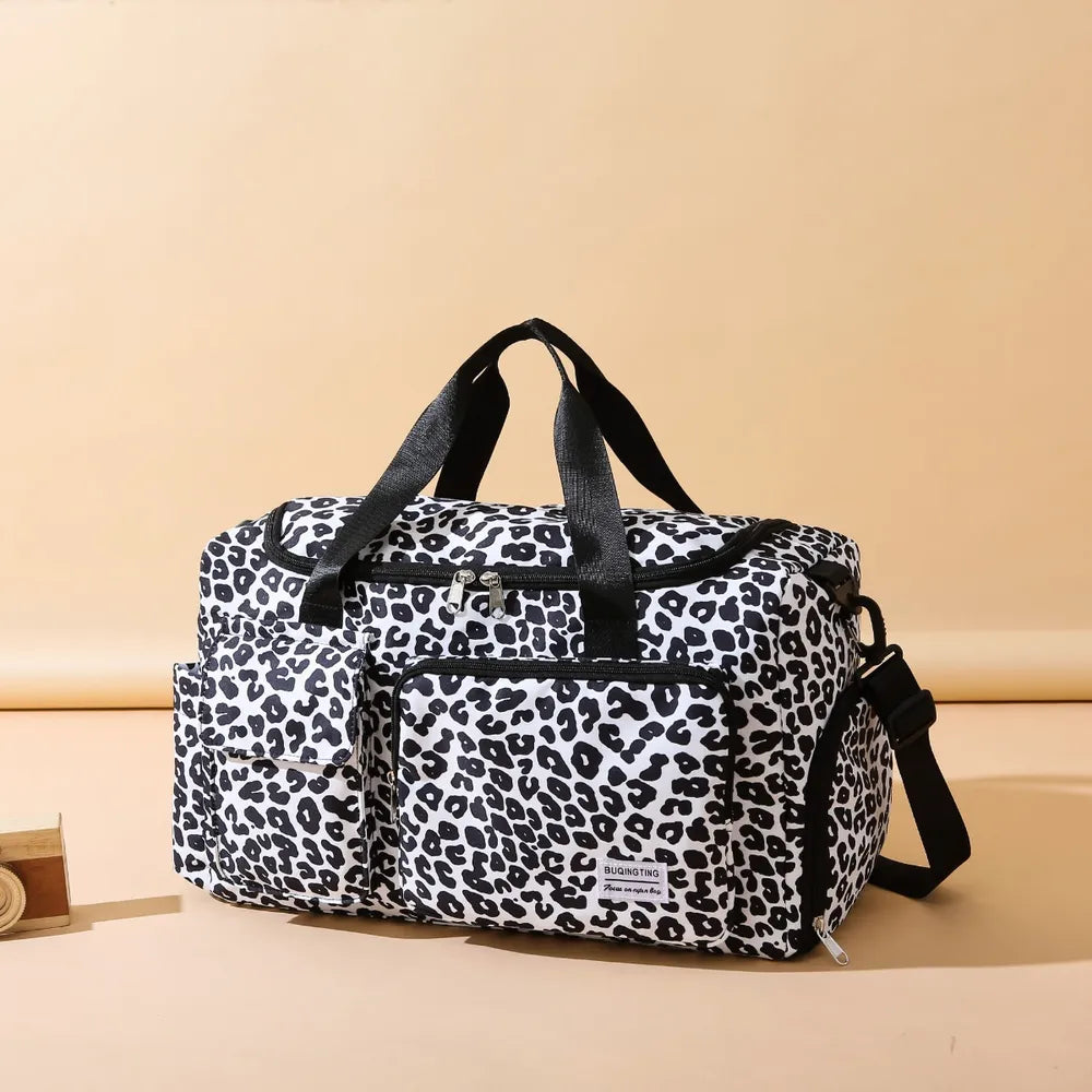 Fashorio Bags Oxford Cloth Animal Print Travel Bag