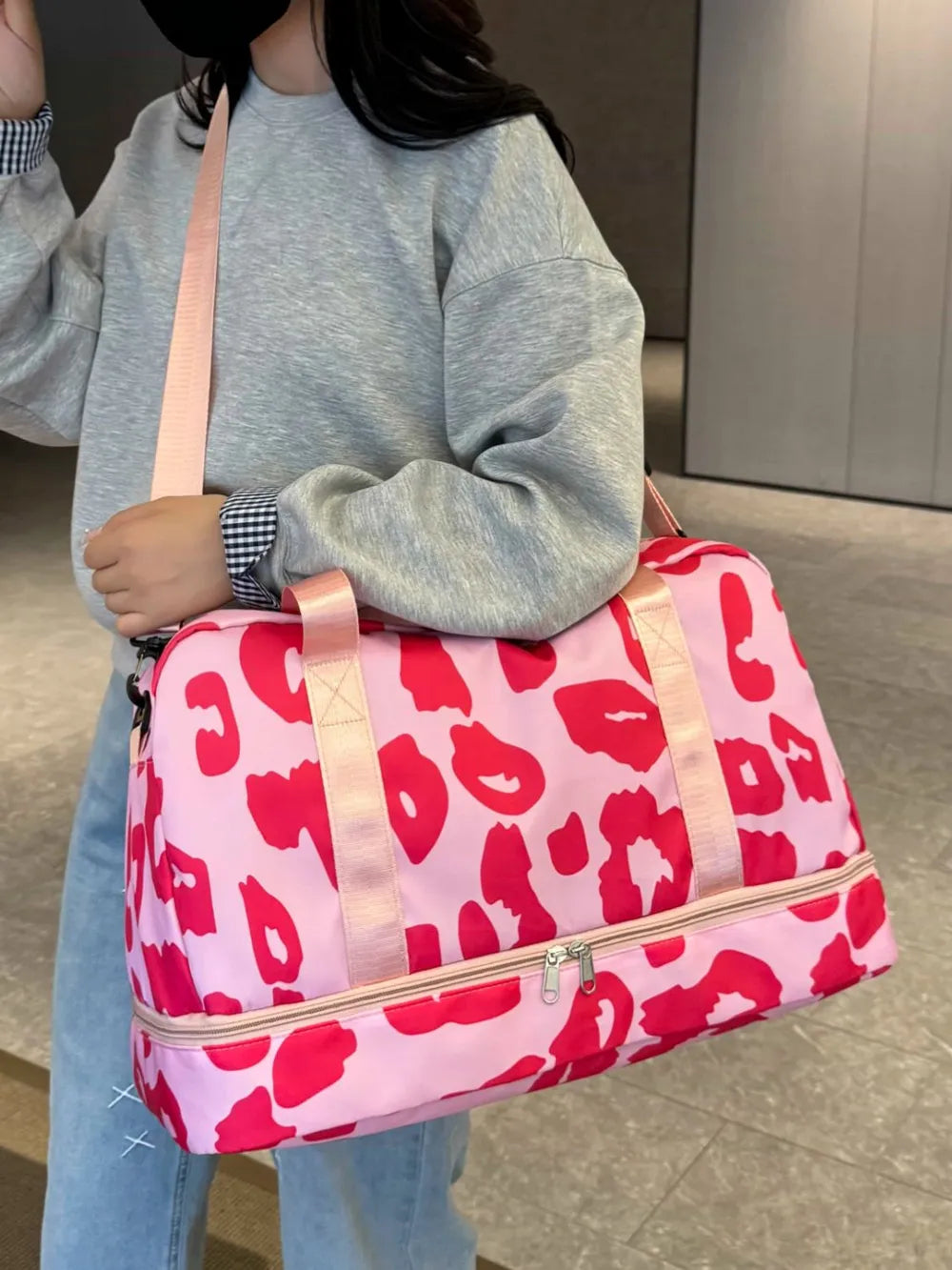 Fashorio Bags Oxford Cloth Leopard Travel Bag